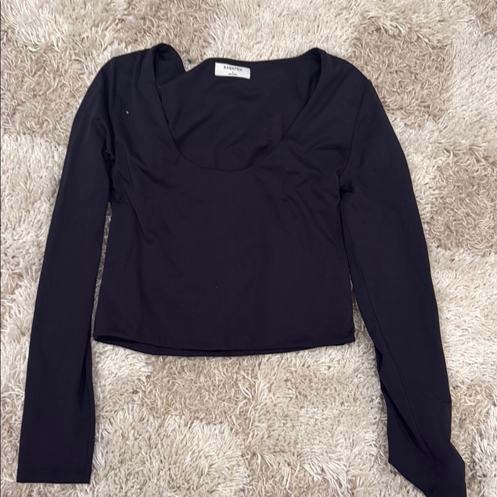Women's Black Long Sleeve Top